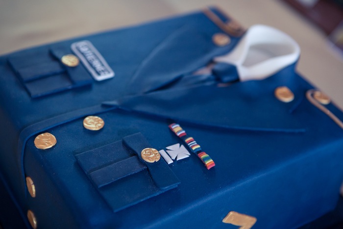 Military Grooms Cake