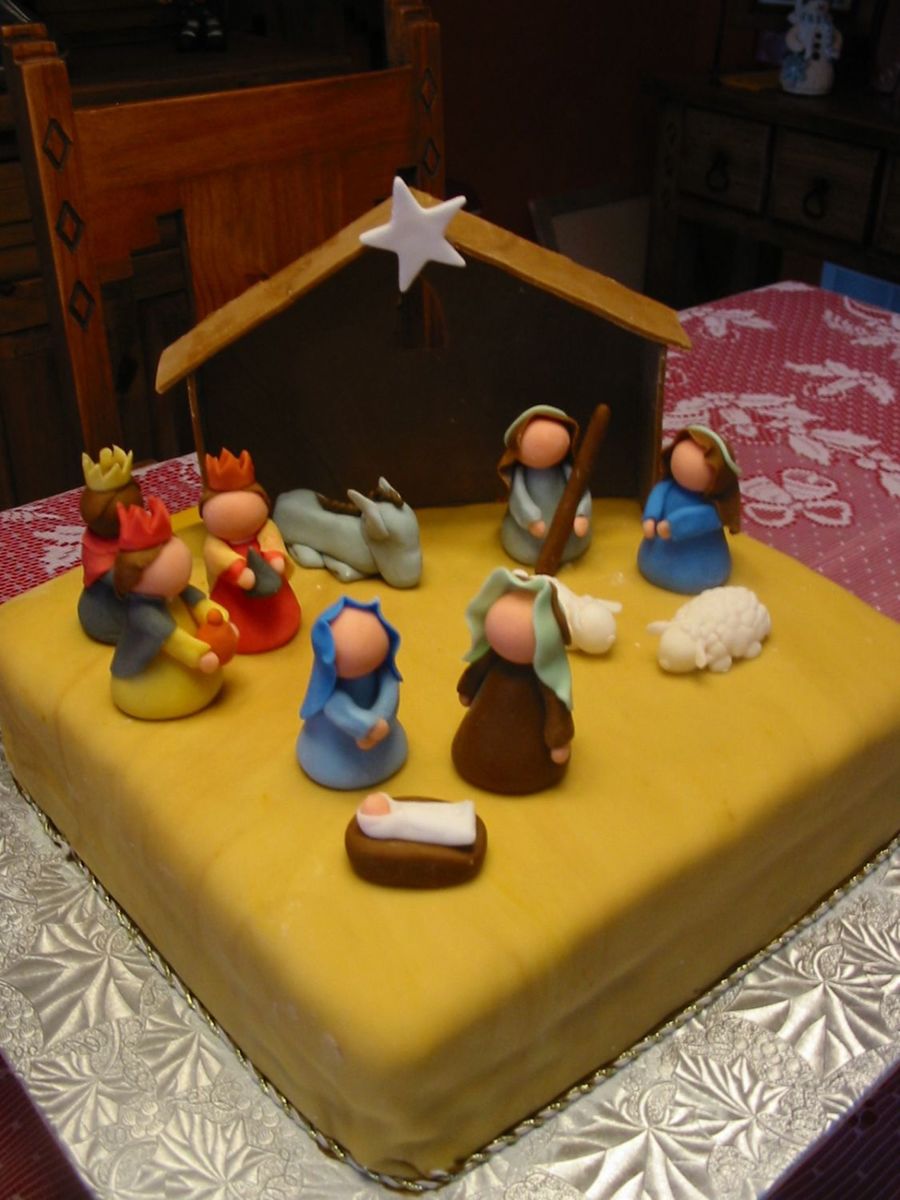 9 Photos of Christmas Scene Cakes Buttercream