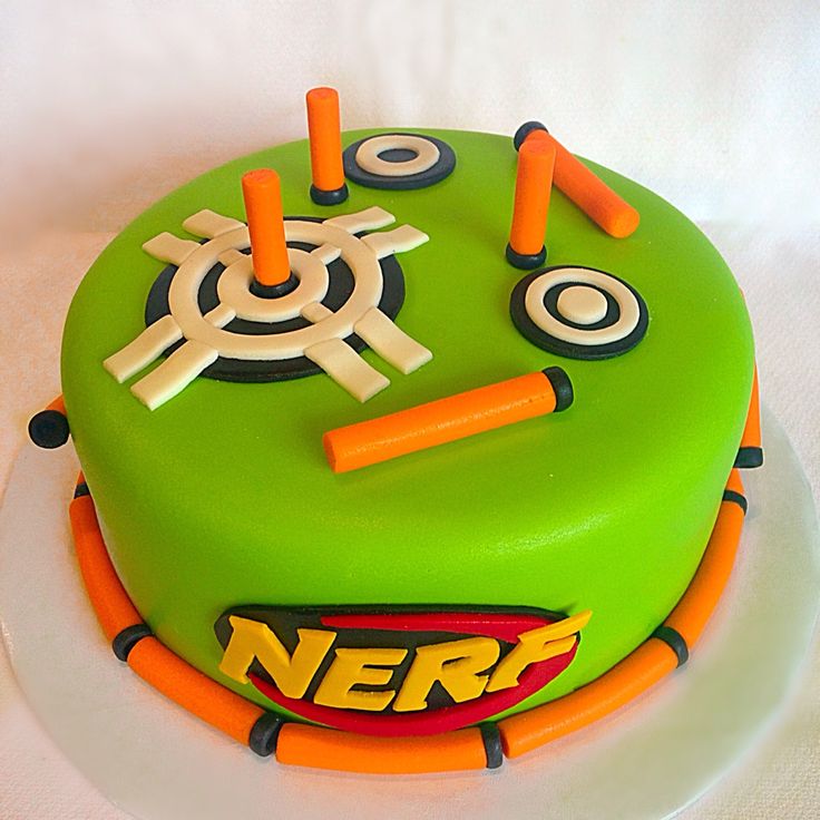 Nerf Birthday Cake