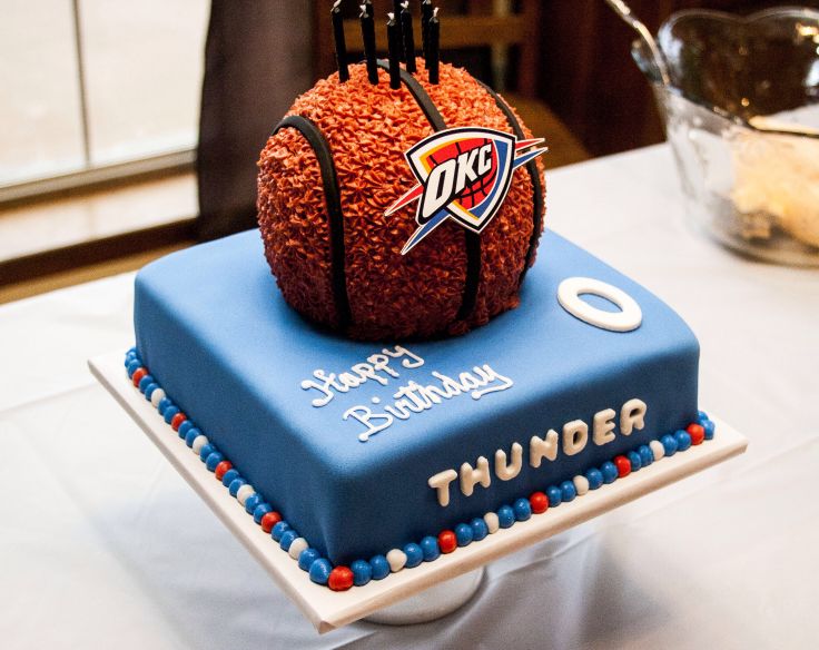 OKC Thunder Birthday Cake