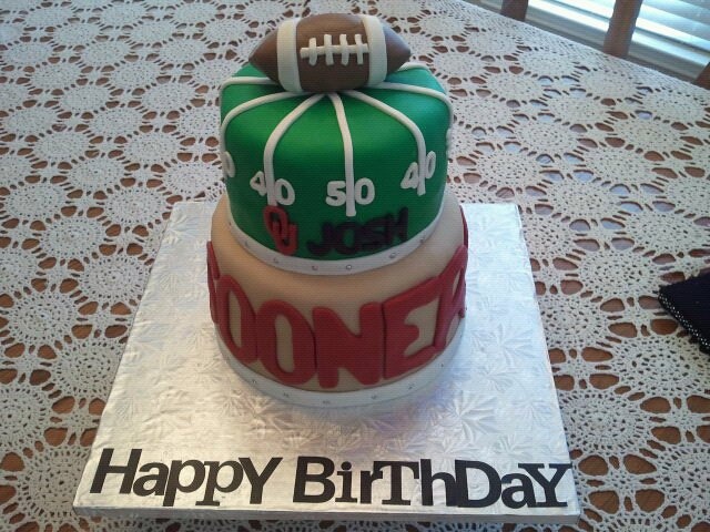 Oklahoma Sooners Football Cake