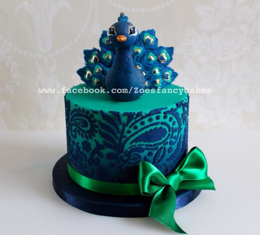 Peacock Birthday Cake