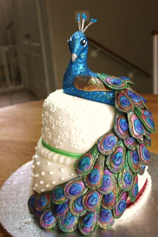 Peacock Birthday Cake