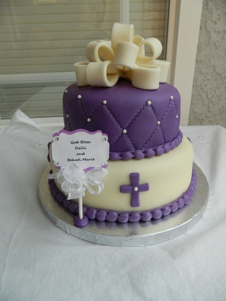 Pinterest Baptism Cake