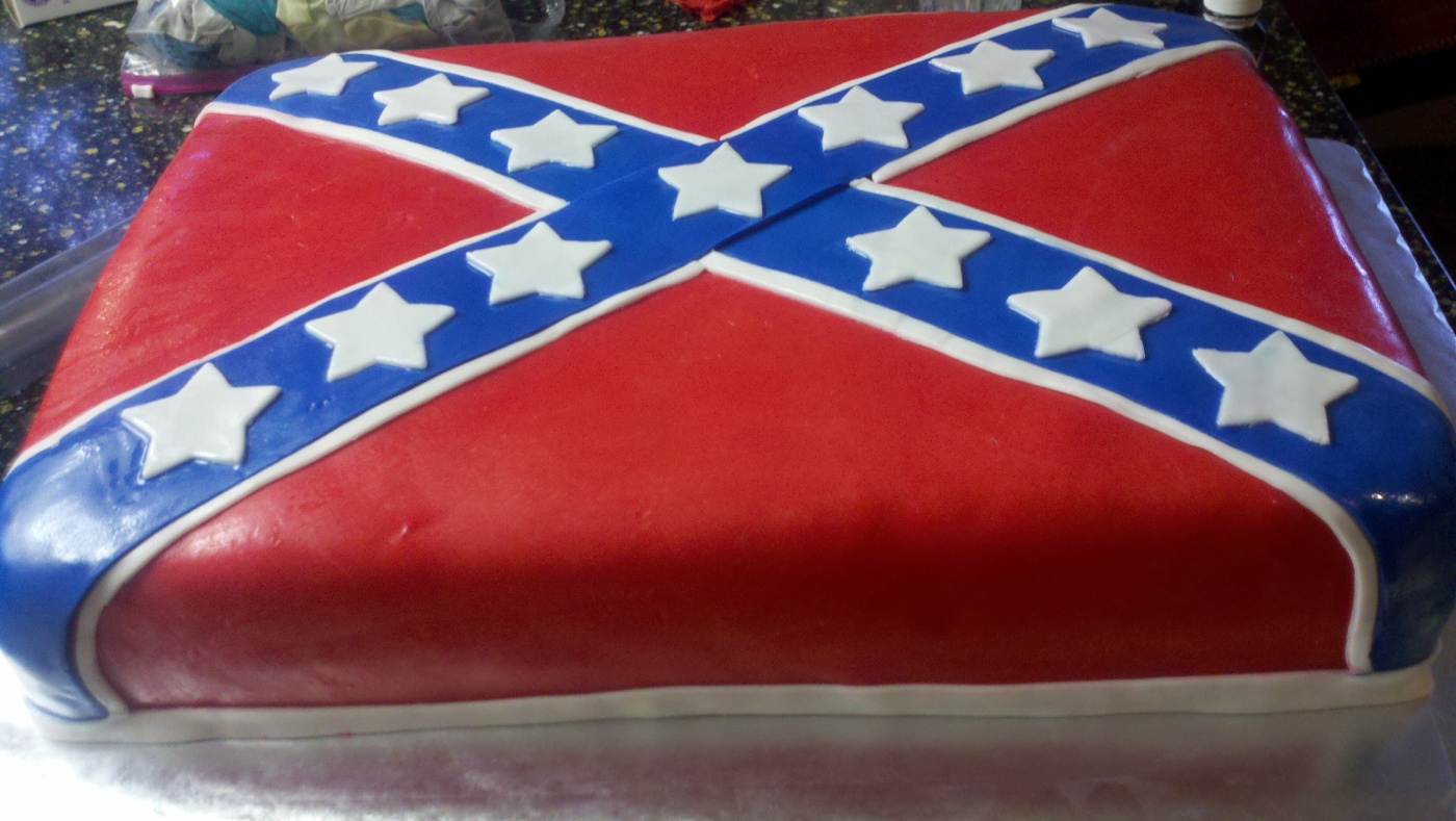 Rebel Flag Birthday Cake