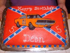 Rebel Flag Birthday Cake