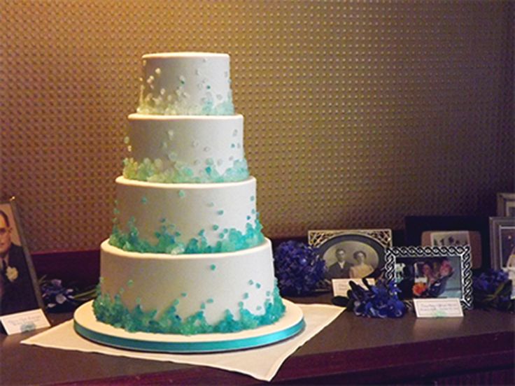 Rock Candy Wedding Cake