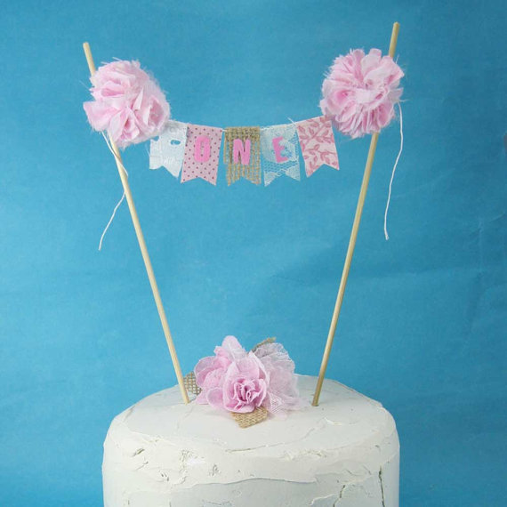 Shabby Chic First Birthday Cake