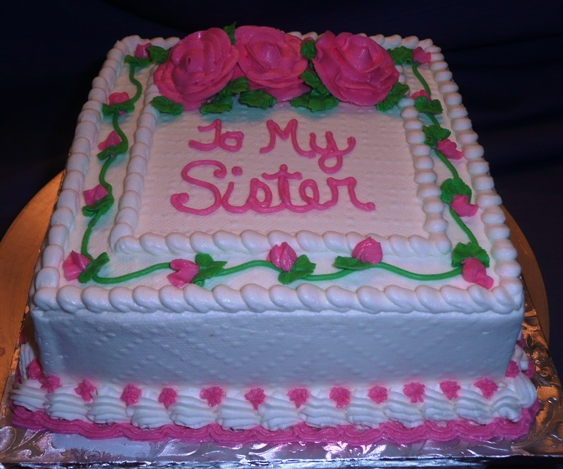 Sisters Birthday Cake