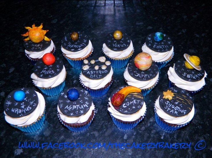 Space-Themed Cupcakes