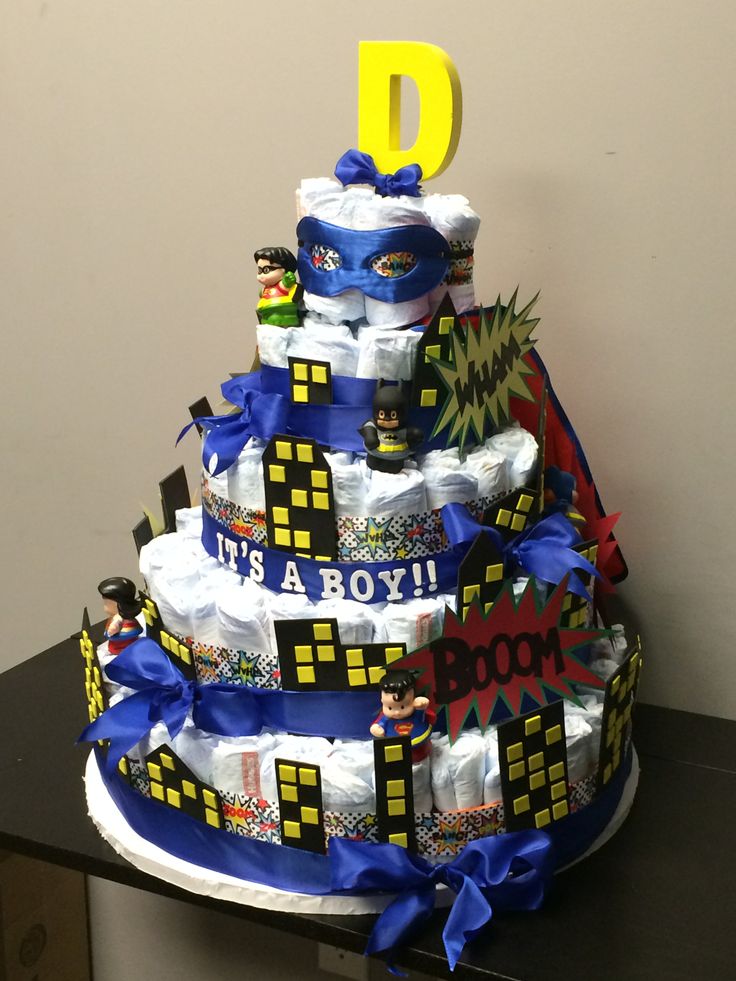 7 Photos of Batman Diaper Cakes Pinterest