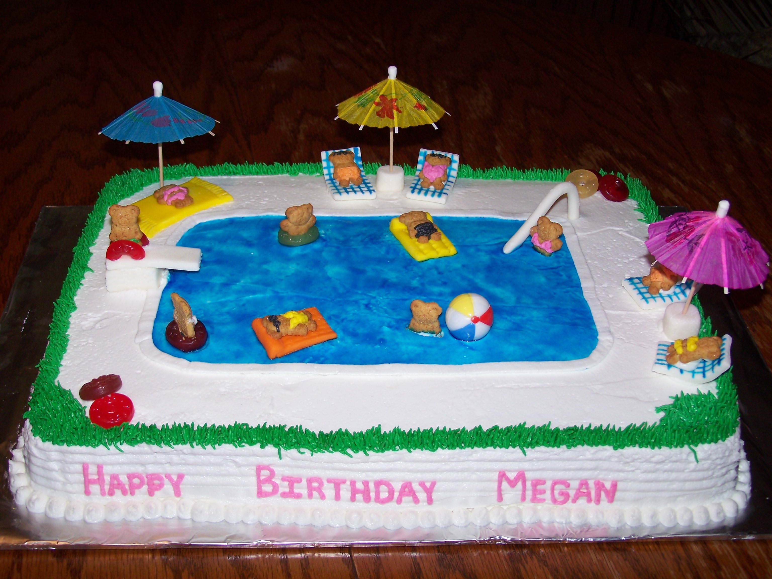 Swimming Pool Birthday Cake Ideas