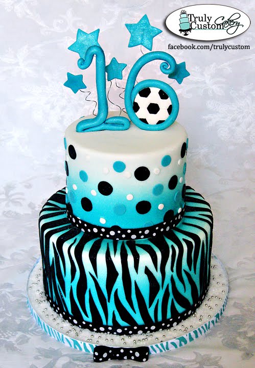 13 Photos of Teal 16th Birthday Cakes For Girls