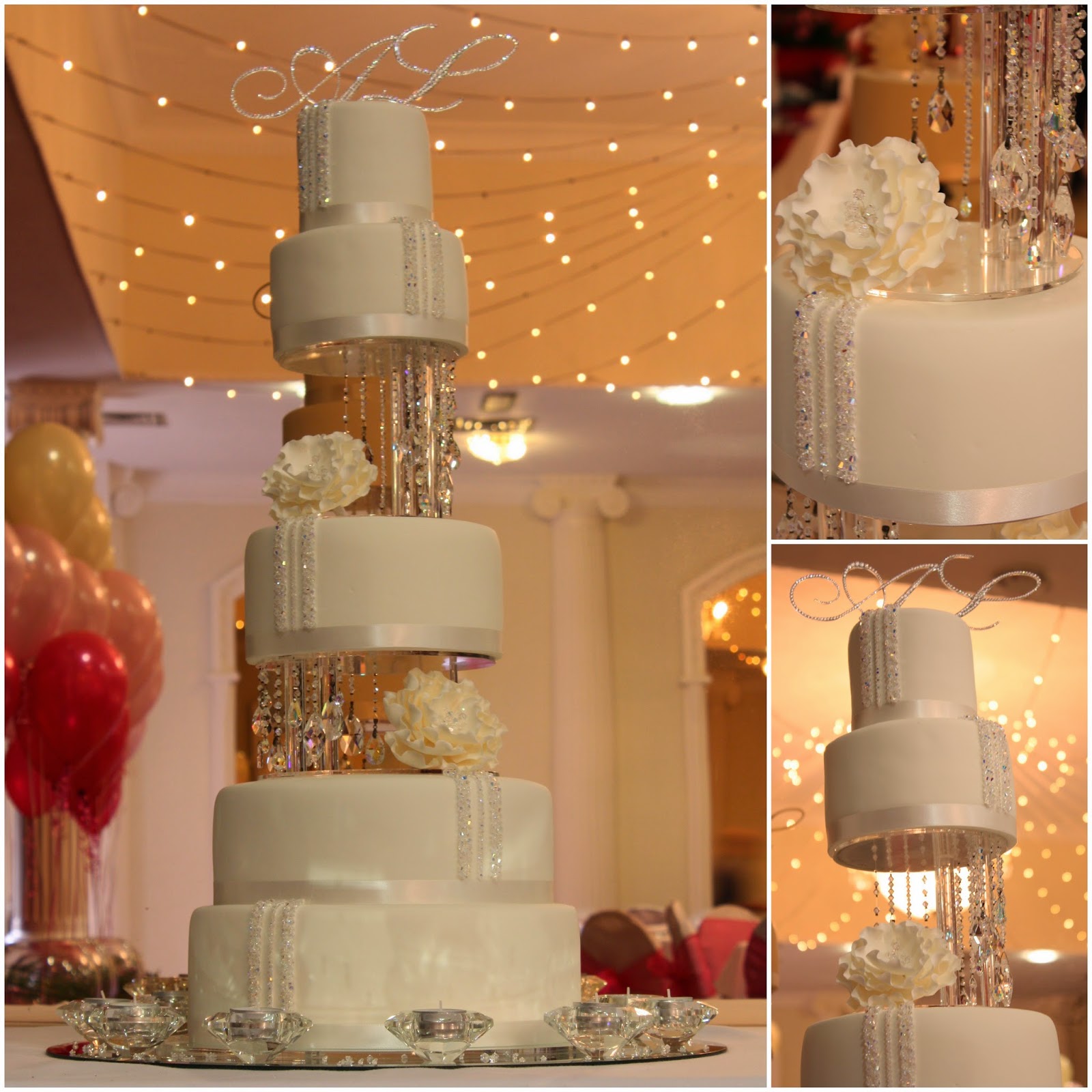 Tier Cascade Wedding Cakes