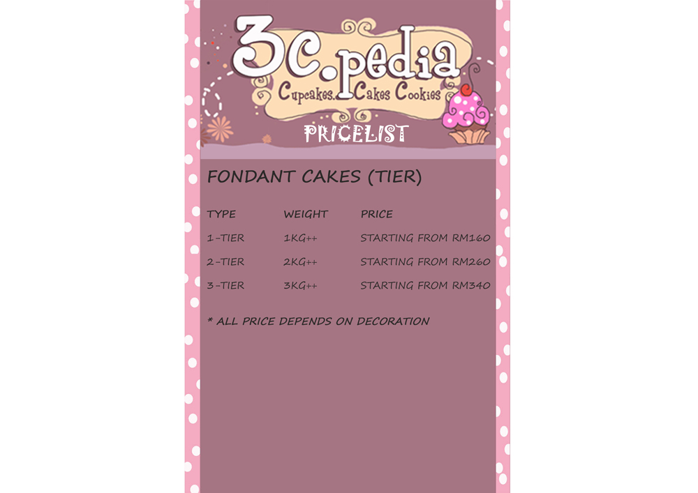 Tier Fondant Cake Prices