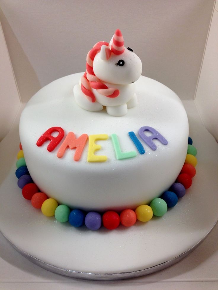 Unicorn Birthday Cake Fondant