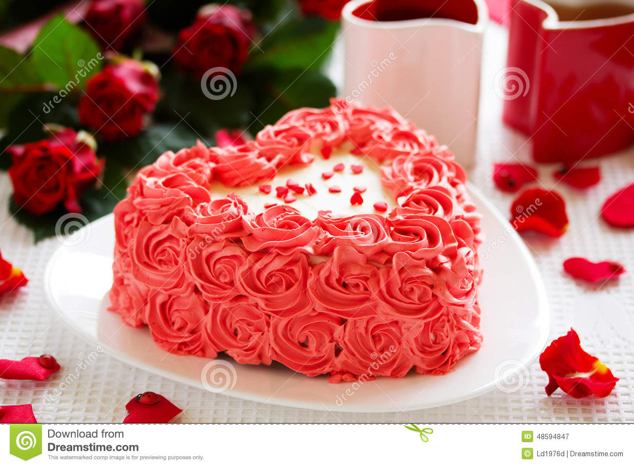 Valentine Day Birthday Cake