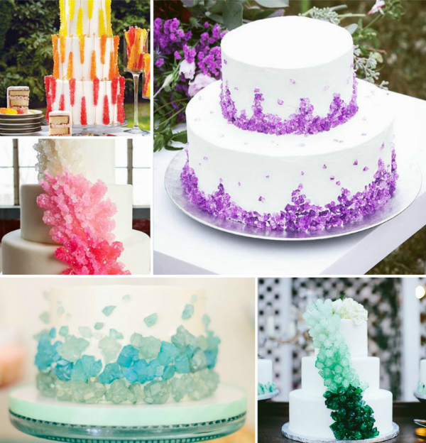 Wedding Cake Rock Candy Geode