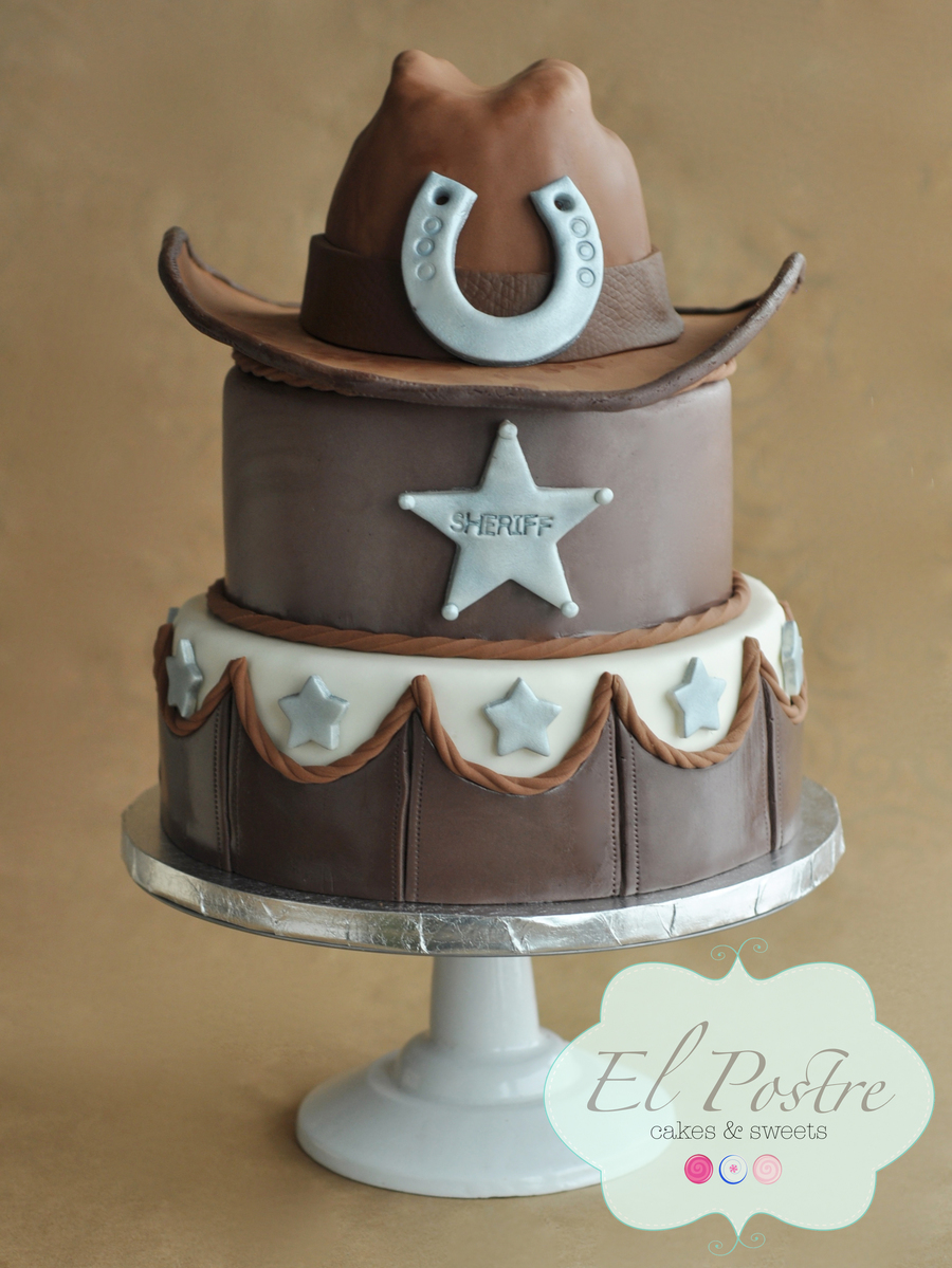 Western Cowboy Birthday Cake