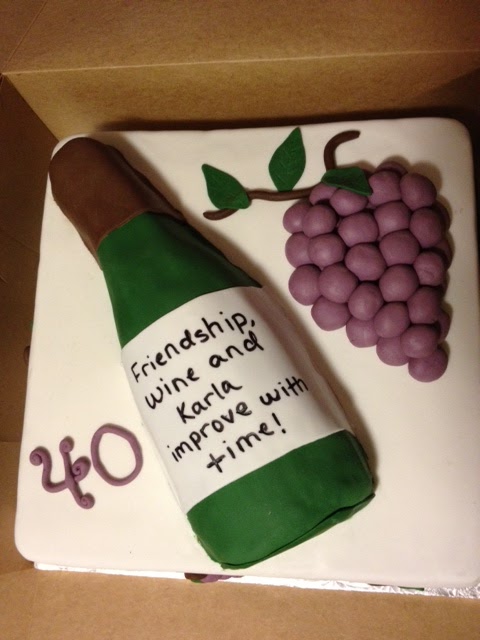 Wine Themed Birthday Cakes