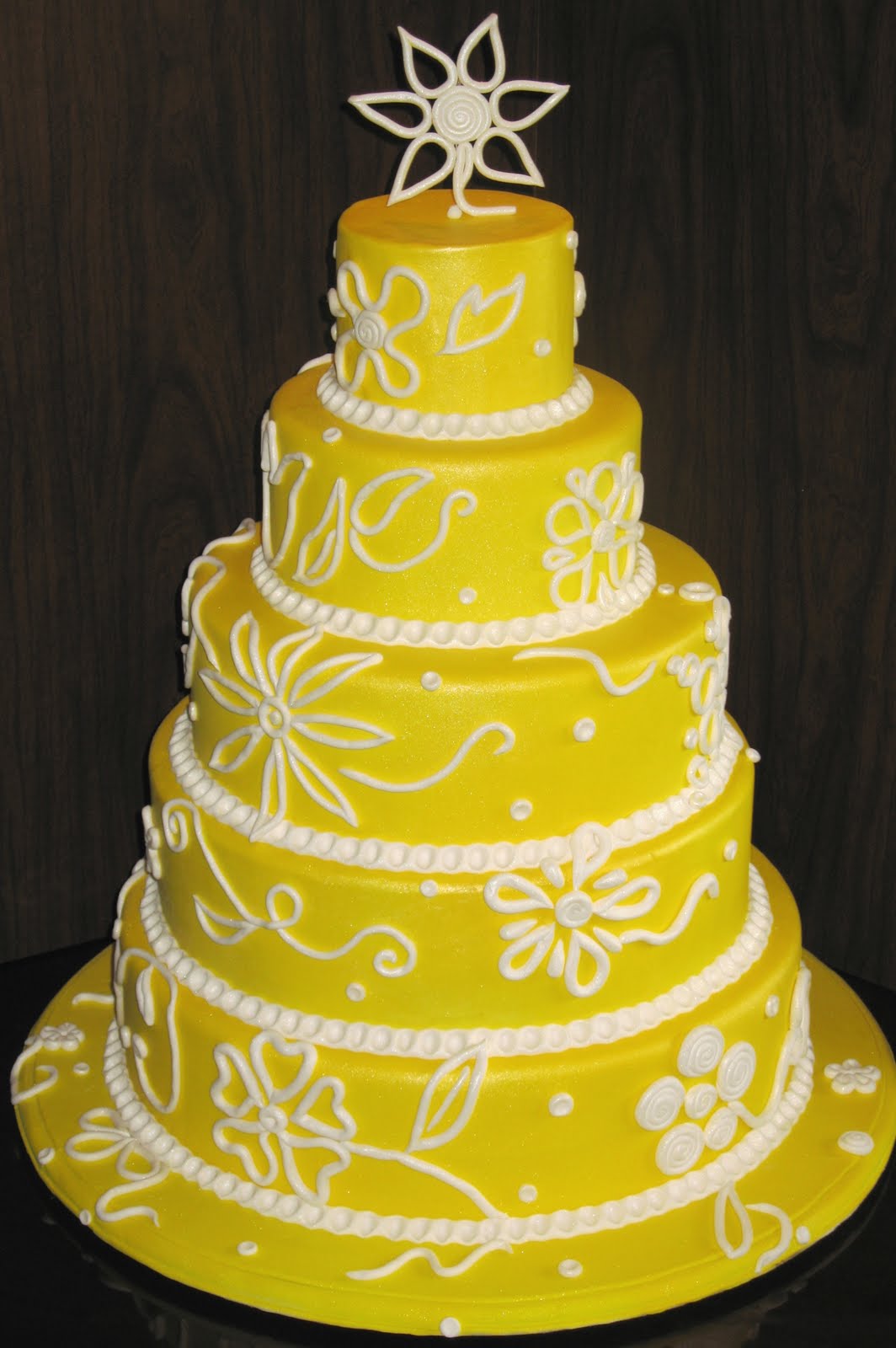 Yellow Wedding Cake