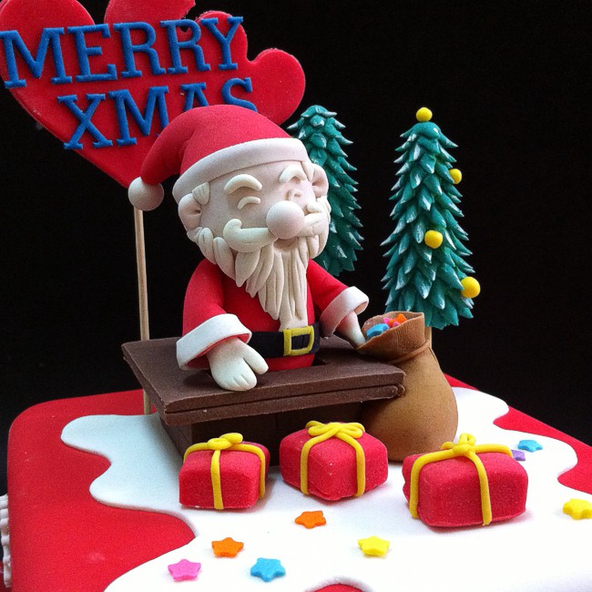 3D Fondant Santa