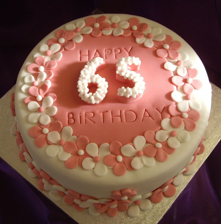 65th Birthday Cake Ideas