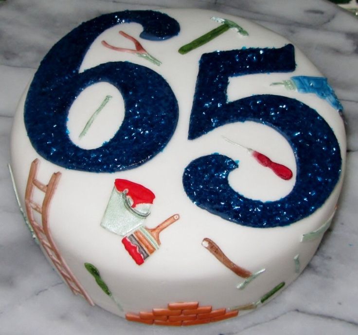 65th Birthday Cake