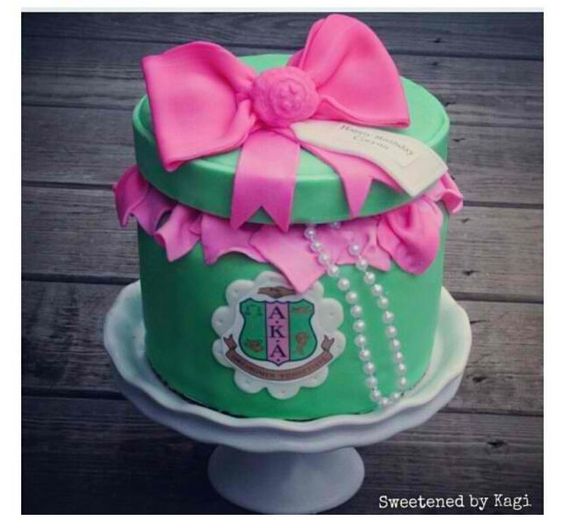 Alpha Kappa Alpha Sorority Birthday Cake