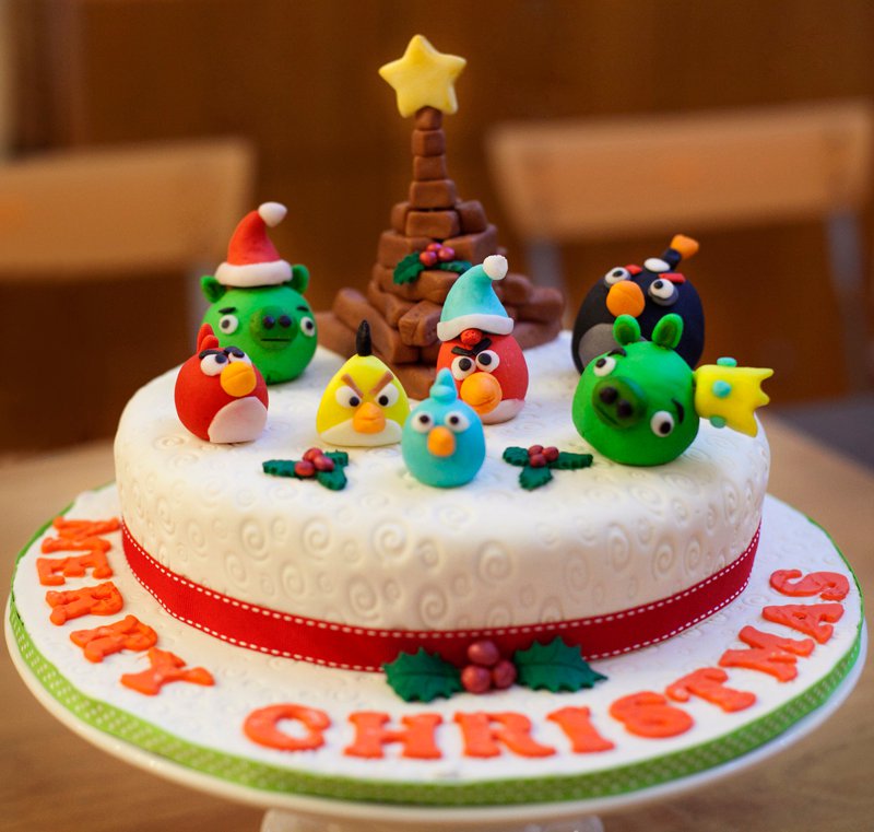 Angry Birds Birthday Cake