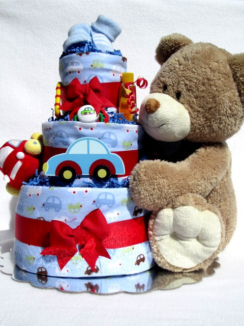 Baby Boy Car Diaper Cakes