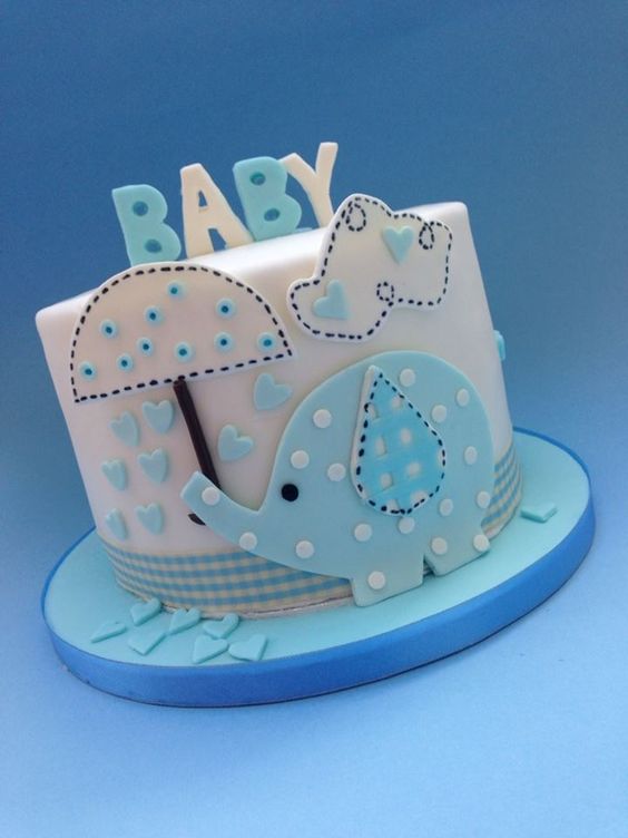 Baby Boy Shower Cake