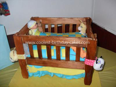 Baby Shower Crib Cake