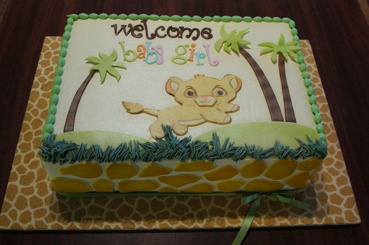 Baby Shower Sheet Cake