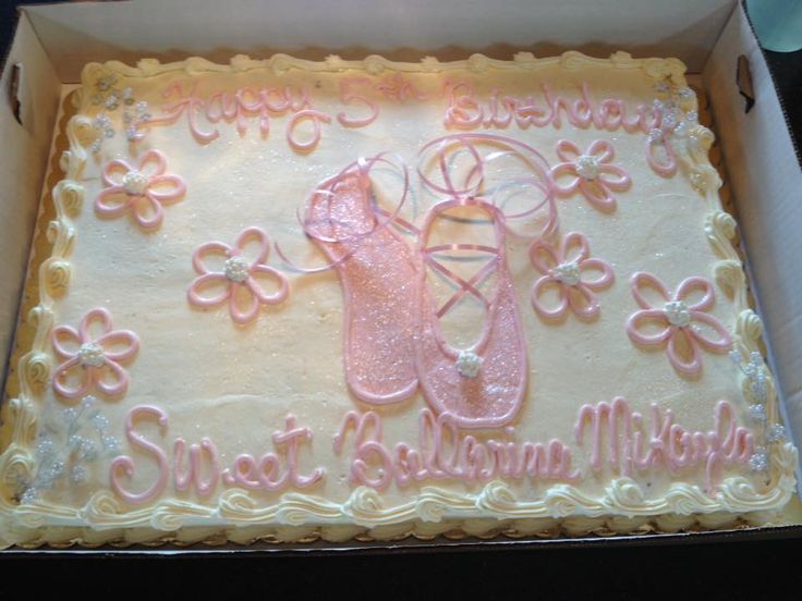 Ballerina Sheet Cake