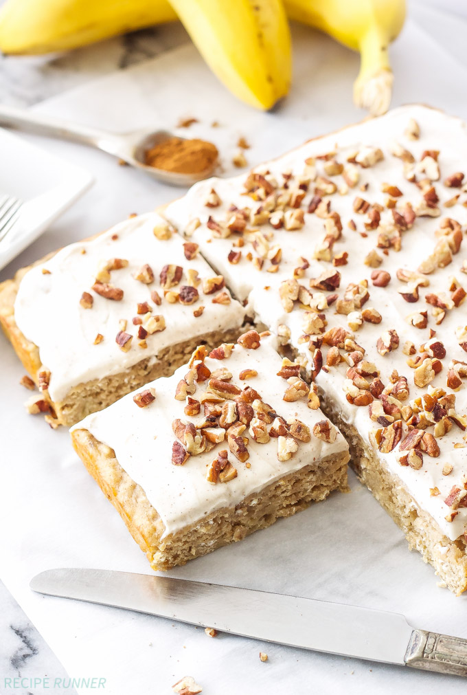 Banana Cinnamon Cake with Cream Cheese Frosting