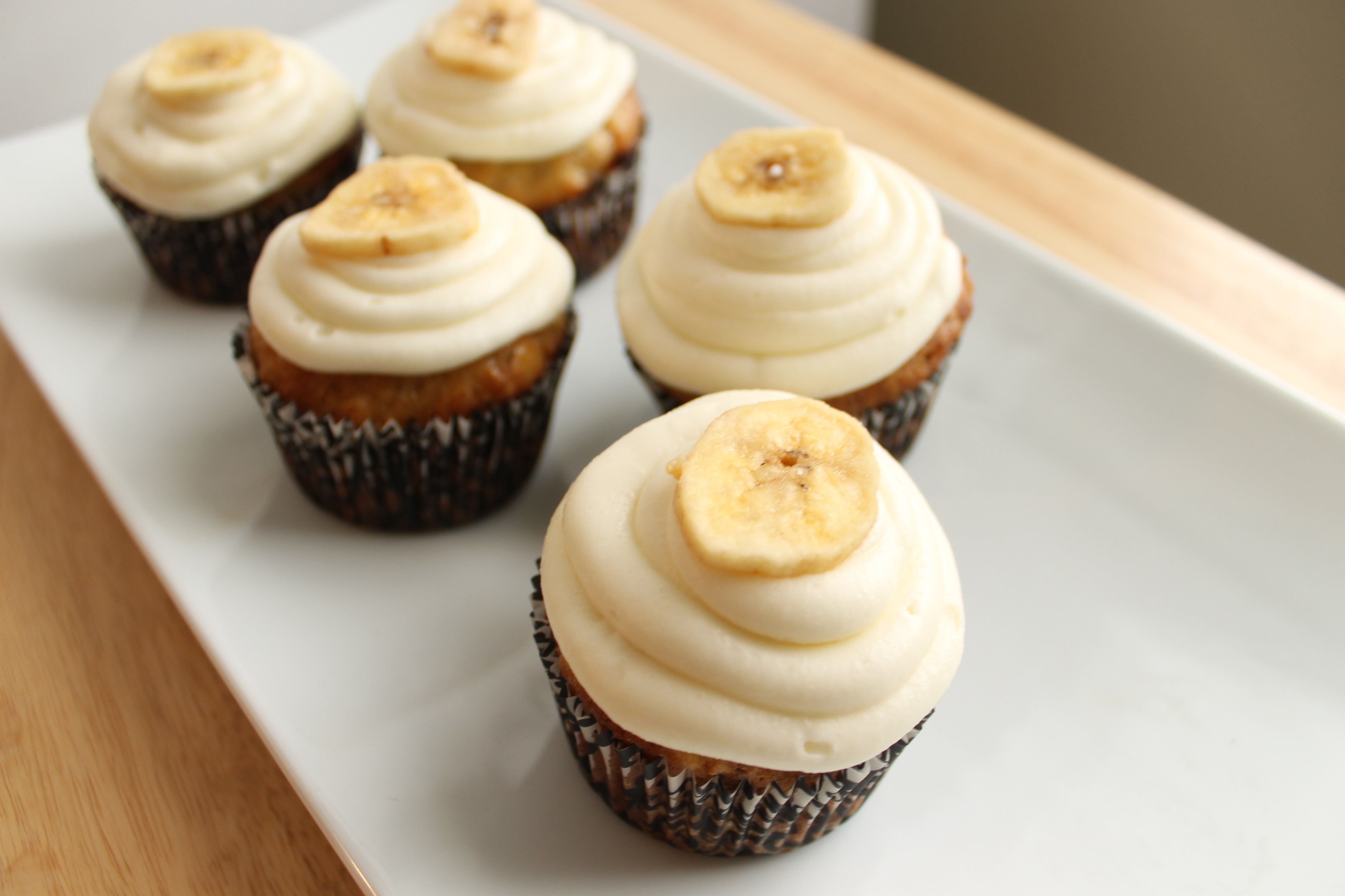 Banana Cupcakes with Cream Cheese Frosting