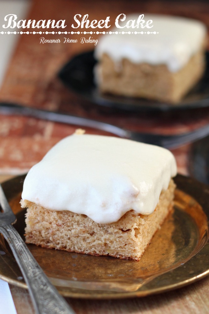 Banana Sheet Cake with Cream Cheese Frosting