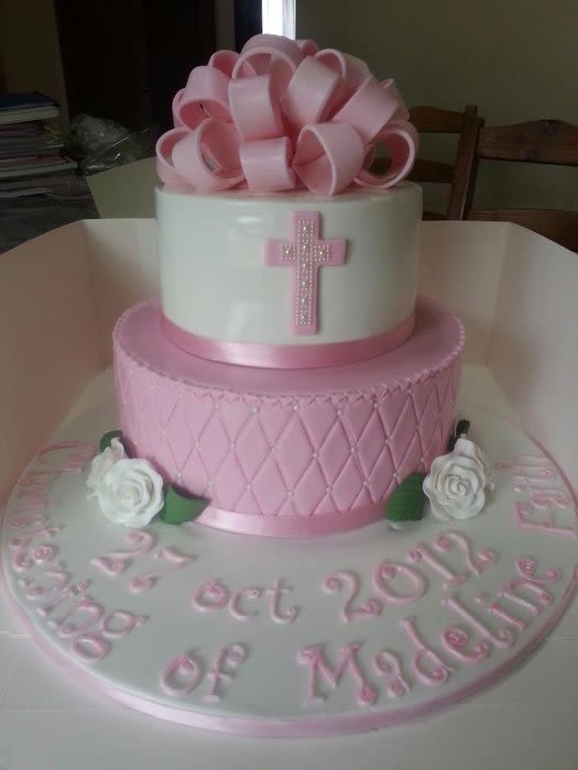 Baptism Christening Cake for Girl