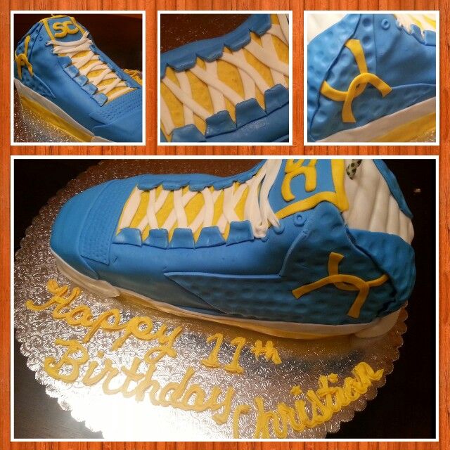 steph curry birthday cake shoes