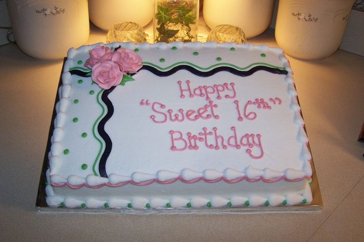 12 Photos of Popular Girls Sheet Birthday Cakes