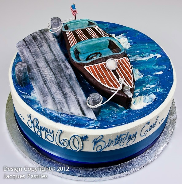 Boat Themed Birthday Cake