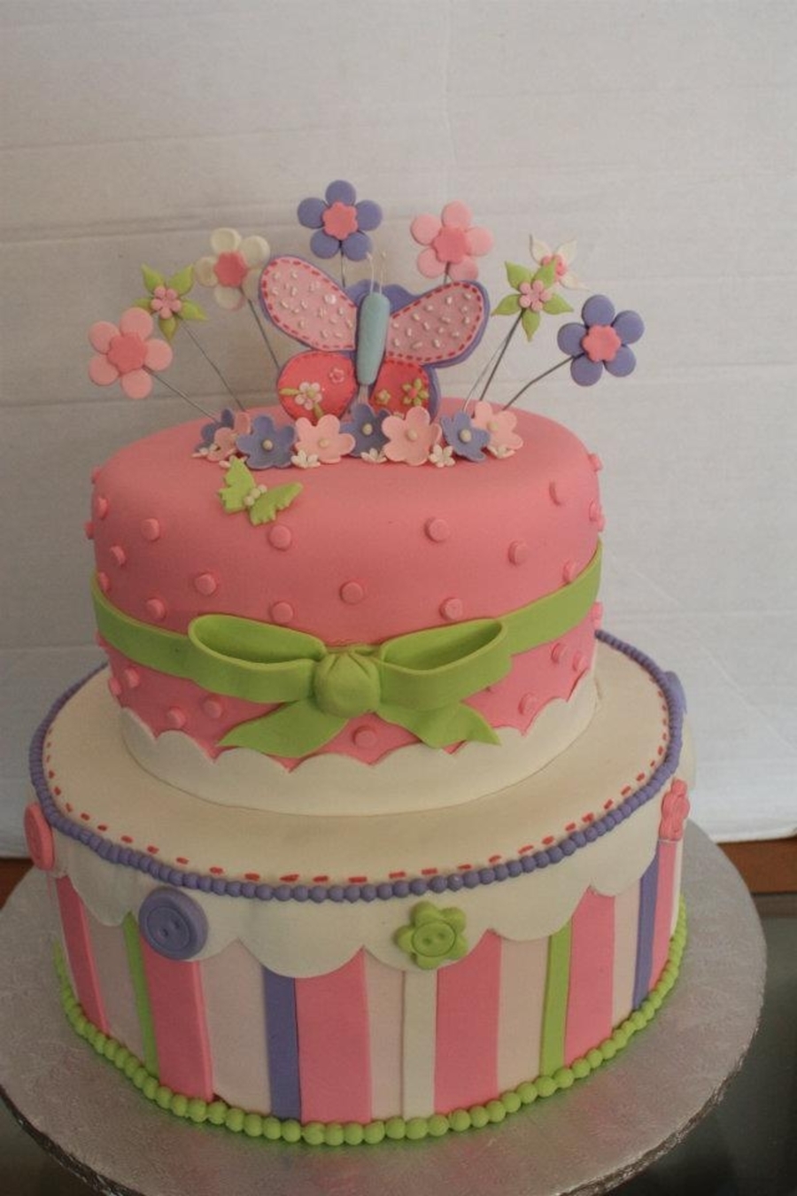 Butterfly Baby Shower Cake