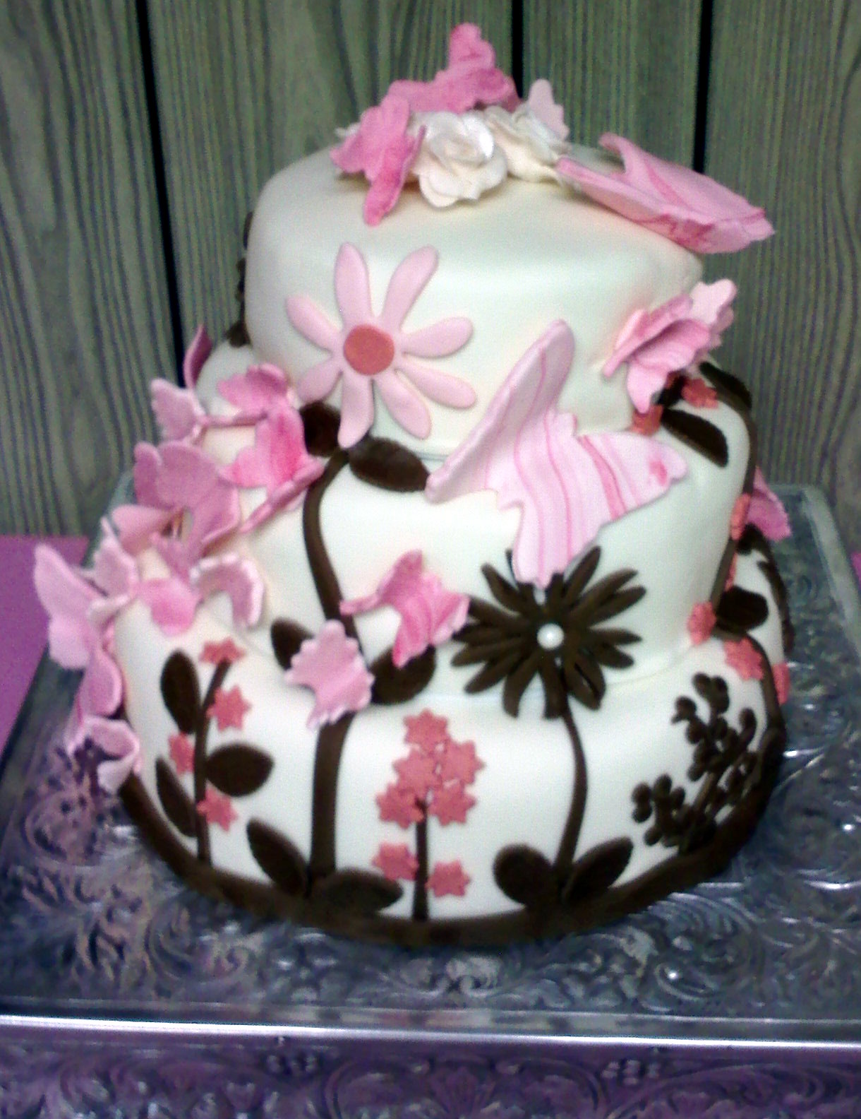 Butterfly Baby Shower Cake