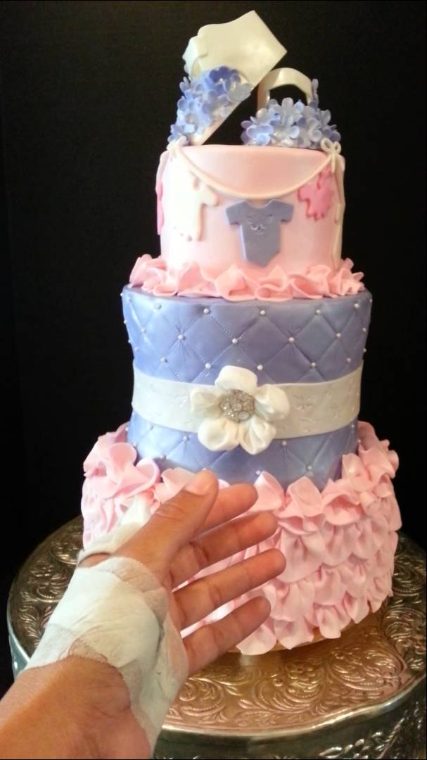 Butterfly Baby Shower Cake