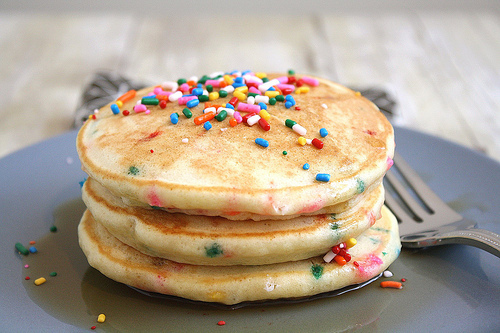 9 Photos of Rainbow Sprinkle Pancakes