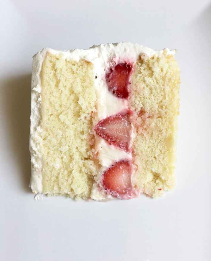 Cake with Strawberry Filling Recipe