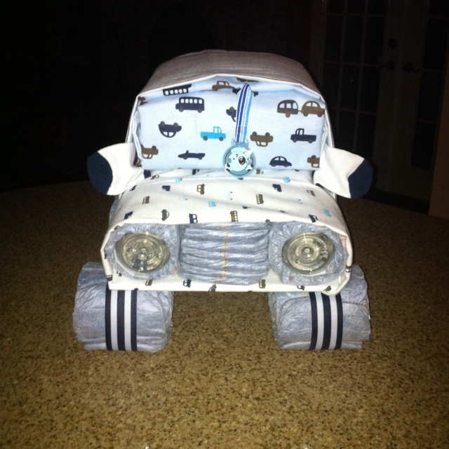 13 Photos of Car Diaper Cakes For Boys