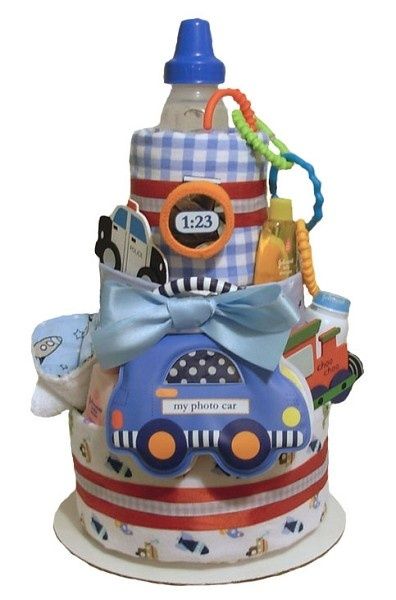 Car Themed Diaper Cake