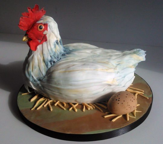 9 Chicken Shaped Birthday Cakes Photo Chicken Birthday Cake Chicken